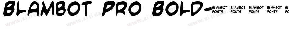 Blambot Pro Bold字体转换